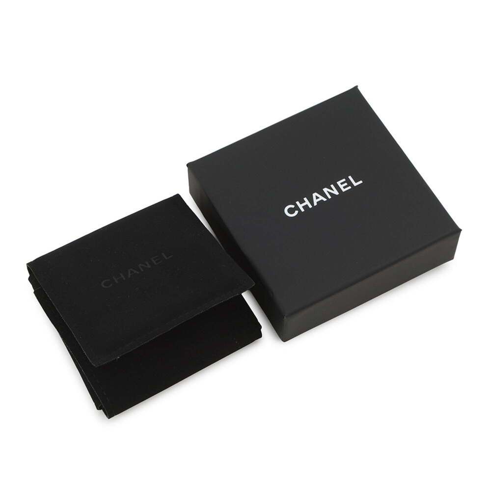 CHANEL Silver Pearl Logo Brooch - Picture 7 of 7
